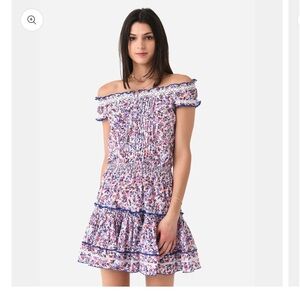 Poupette St. Barth Alba Blueberry Mini Dress Large NWT